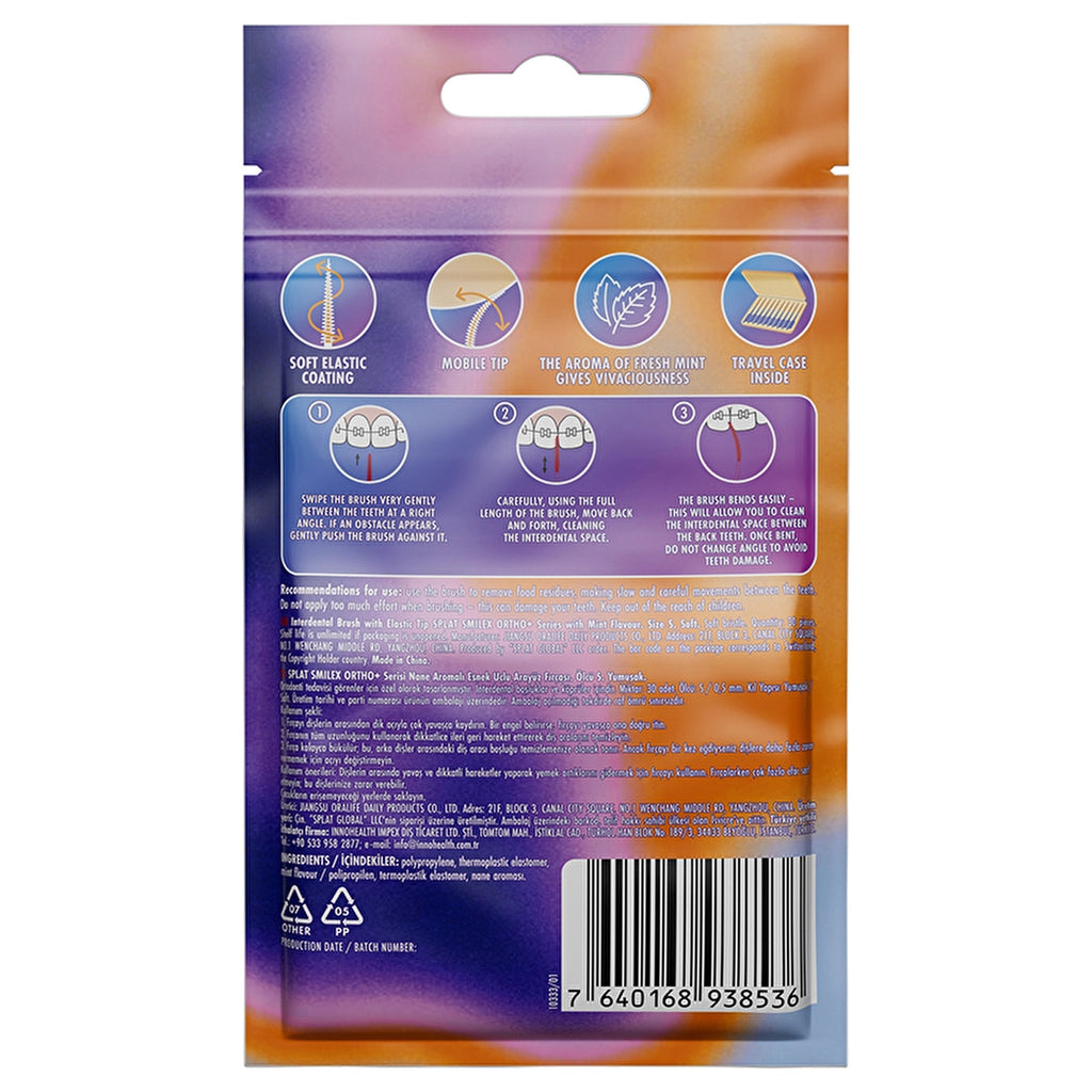 Splat Ortho Interdental Brush Mint 30&