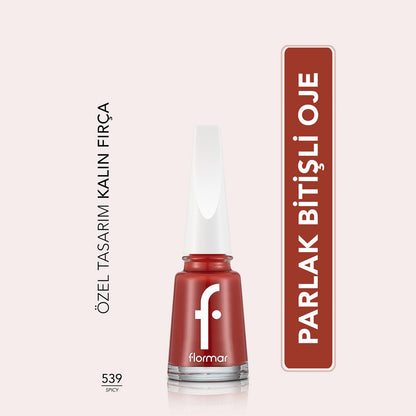 Flormar Nail Enamel Intensely Pigmented Nail Polish 305 Beige Latte