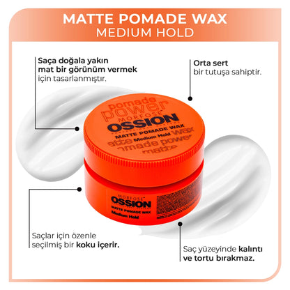Morfose Ossion Matte Pomade Wax 100 ml
