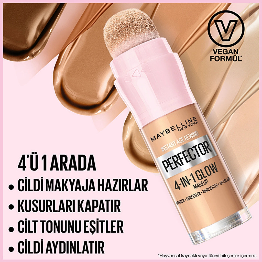 Maybelline New York Instant Perfector Glow 4 Effects in 1 Foundation 00 Fair Light