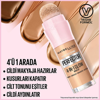 Maybelline New York Instant Perfector Glow 4 Effects in 1 Foundation 00 Fair Light