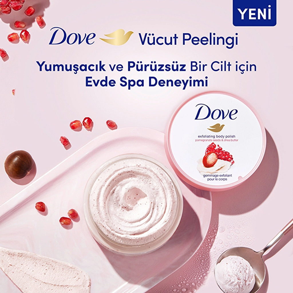 Dove Body Peeling Pomegranate Seed &amp; Shea Butter 225 ml
