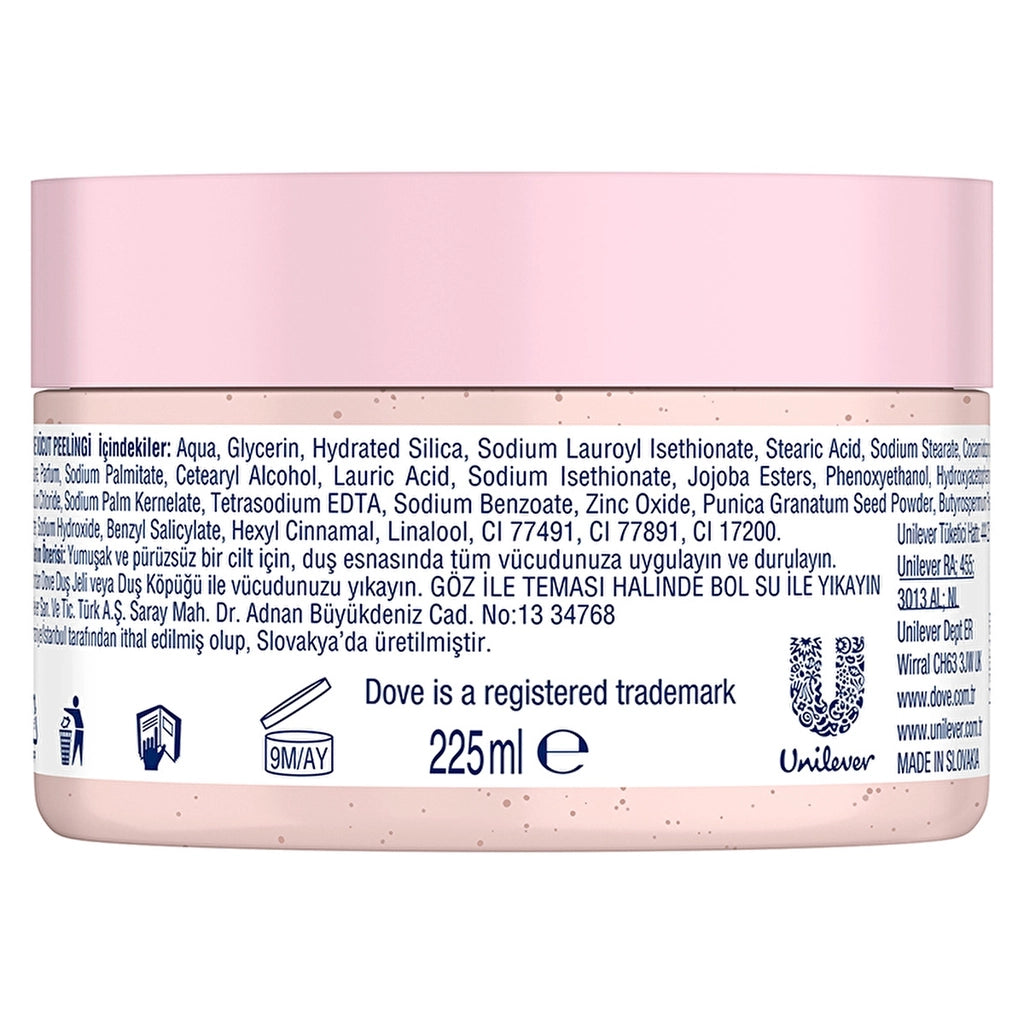 Dove Body Peeling Pomegranate Seed &amp; Shea Butter 225 ml