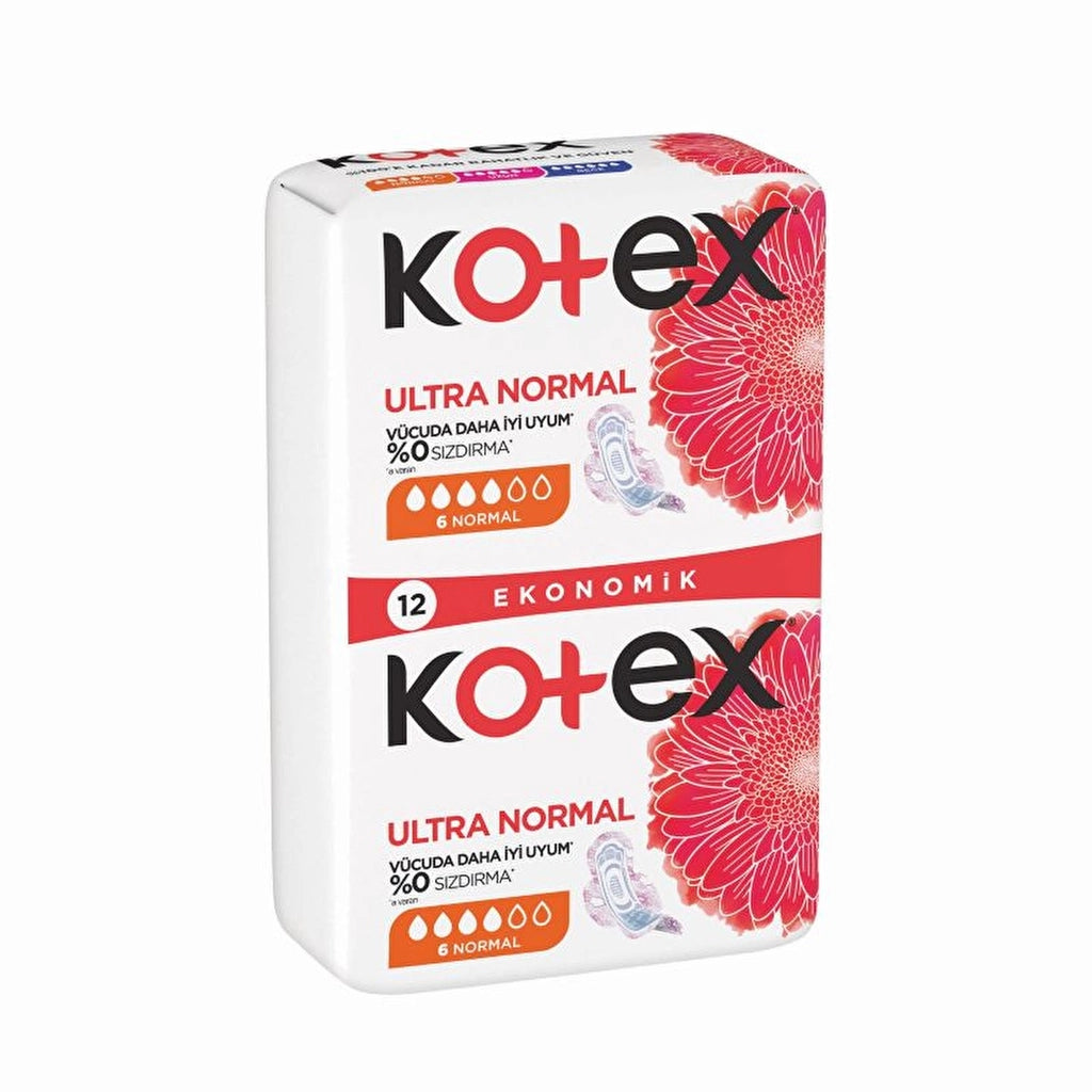 Kotex Ultra Double Hygienic Pads Normal 12 Pack