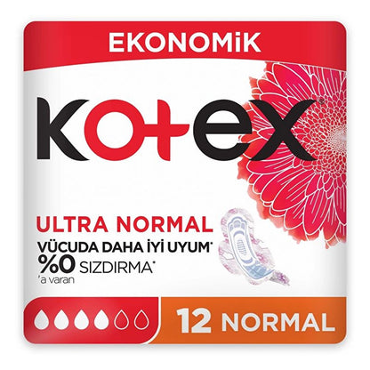 Kotex Ultra Double Hygienic Pads Normal 12 Pack