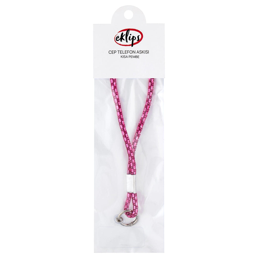 Eklips Phone Strap Short Pink