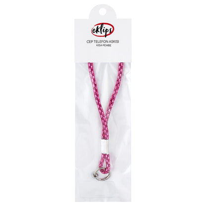 Eklips Phone Strap Short Pink