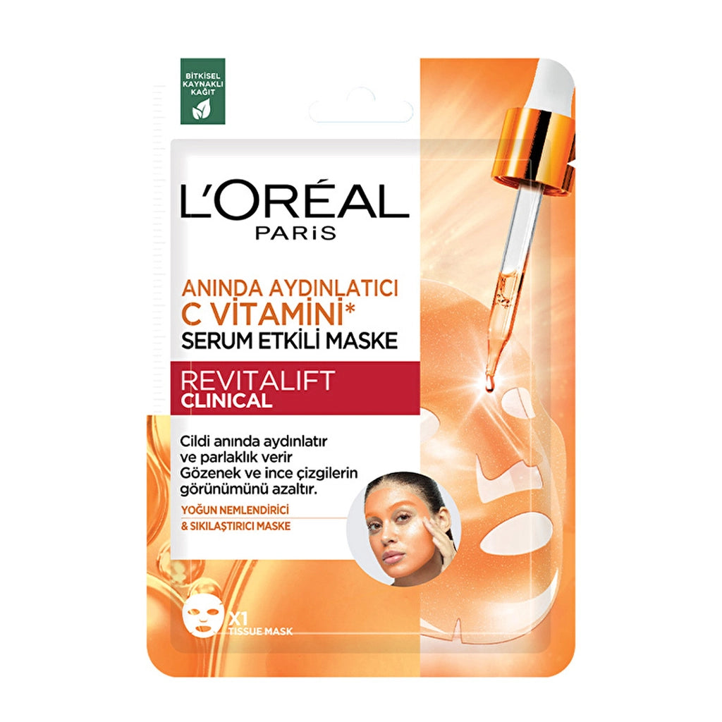 Loreal Paris Revitalift Clinical Instant Brightening Vitamin C Serum Mask