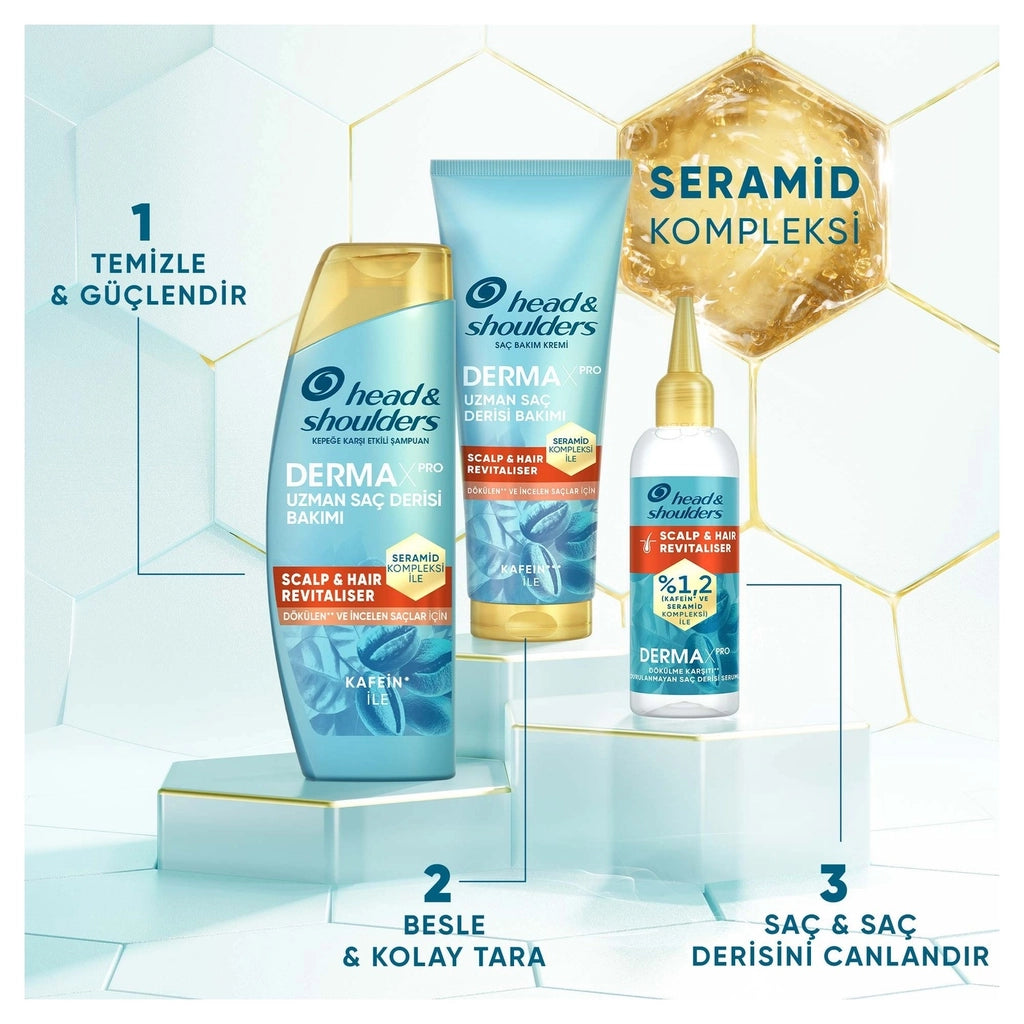 Head &amp; Shoulders DermaXPro Scalp &amp; Hair Revitaliser Anti-Hair and Dandruff Shampoo with Caffeine and Ceramide 300 ml
