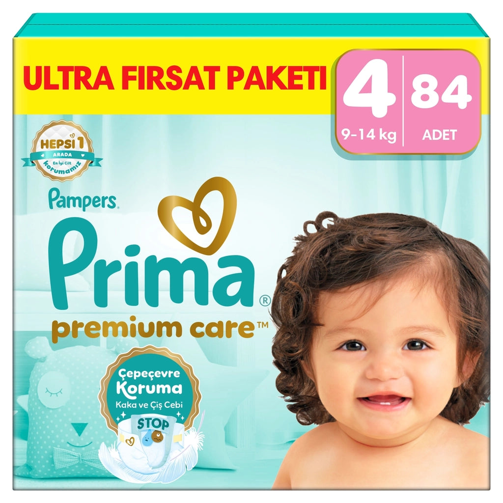 Prima Pampers Baby Diaper Premium Care Size 4 84 Pieces Ultra Opportunity Package