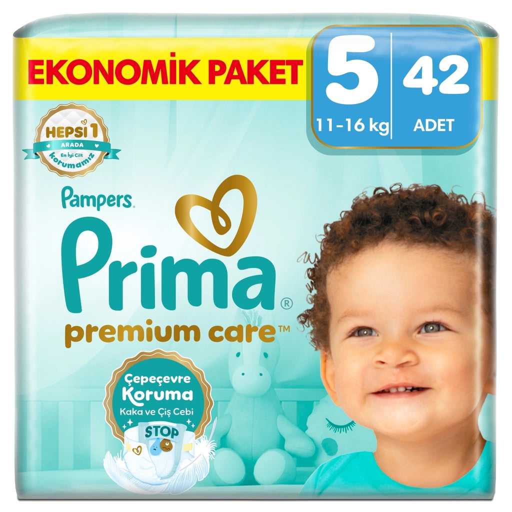 Prima Pampers Baby Diaper Premium Care Size 5 42 Pieces Economical Package