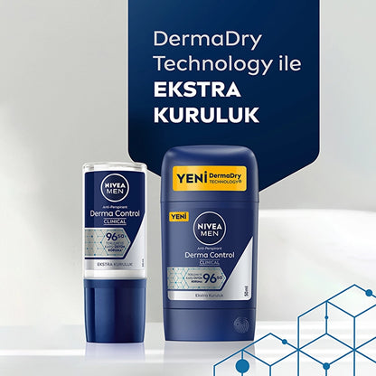 Nivea Men Male Stick Deodorant Derma Control Clinical 50 ml