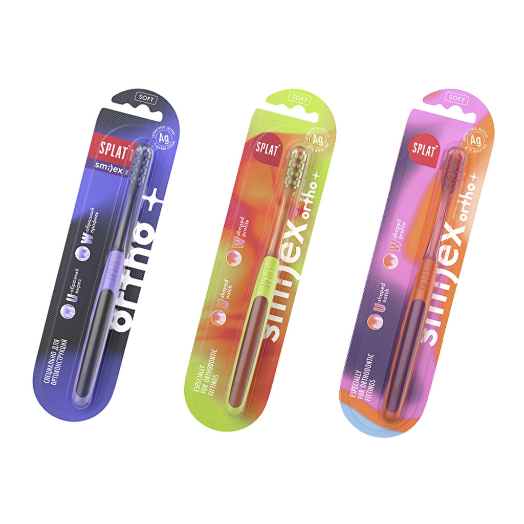 Splat Smilex Ortho+ Toothbrush - Soft (Assorted)