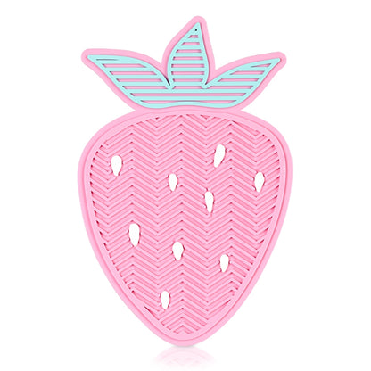 Eklips Makeup Brush Cleaning Pad Strawberry