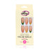 Eklips False Nails Colored French Almond 24-Piece