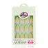 Eklips False Nails Green Almond 24-Piece