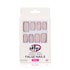 Eklips False Nails Glitter Light Color Oval 24-Piece