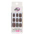 Eklips False Nails Glitter Dark Color Oval 24-Piece