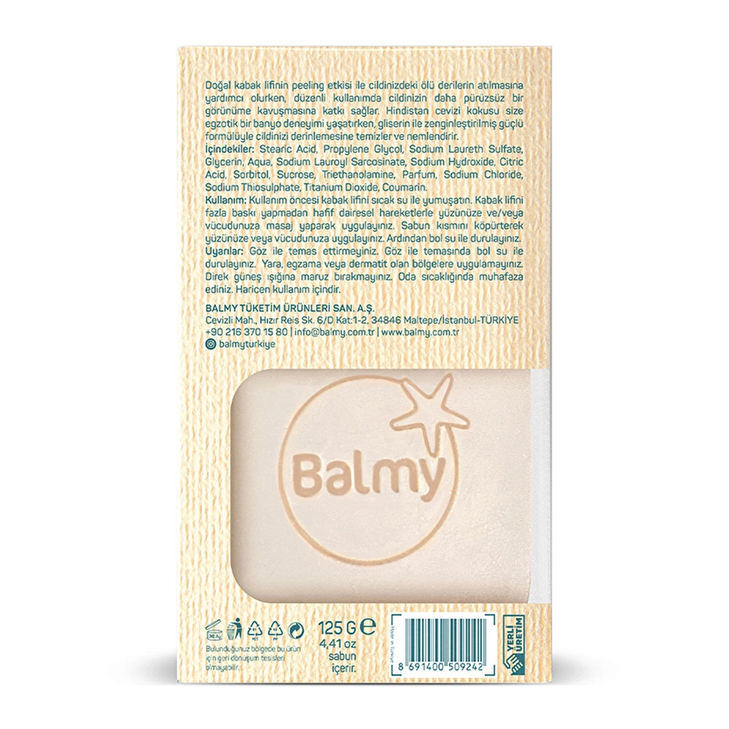 Balmy Natural Pumpkin Fiber Soap Fresh Coco 125 gr