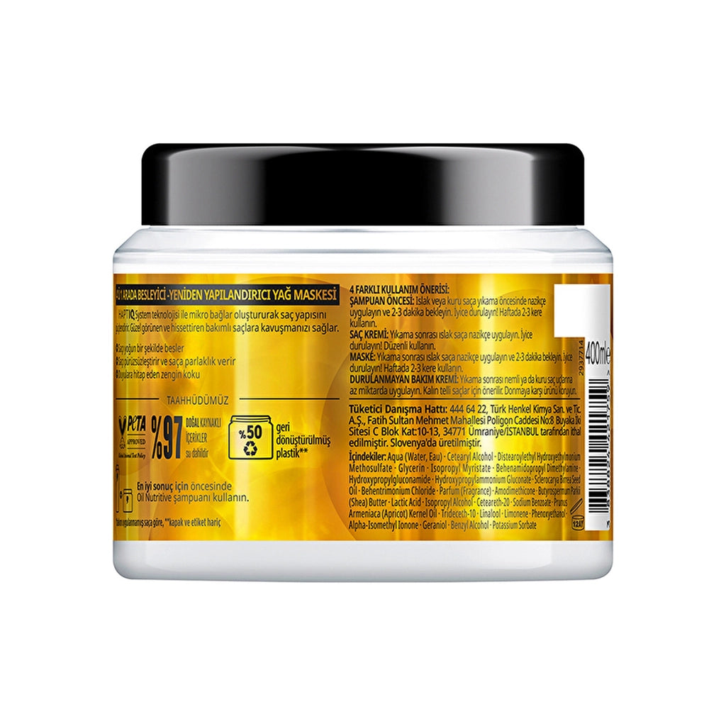 Gliss Oil Nutritive 4 in 1 Nourishing &amp; Restructuring Oil Mask 400 ml