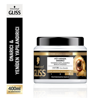 Gliss Ultimate Repair 4 in 1 Repair &amp; Reconstructive Care Mask 400 ml