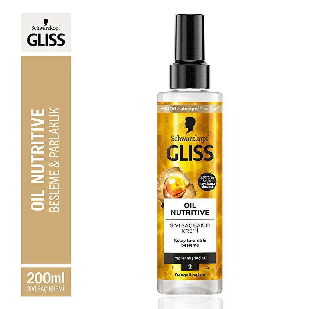 Gliss Oil Nutritive Liquid Hair Care Cream 200 ml