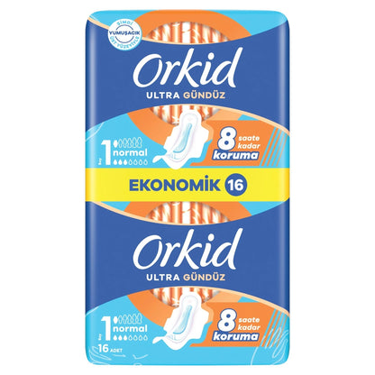 Orkid Ultra Normal (Size 1) Sanitary Pads 16 Pieces