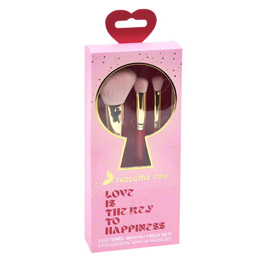 Nascita Love Series 3-Piece Basic Makeup Brush Set