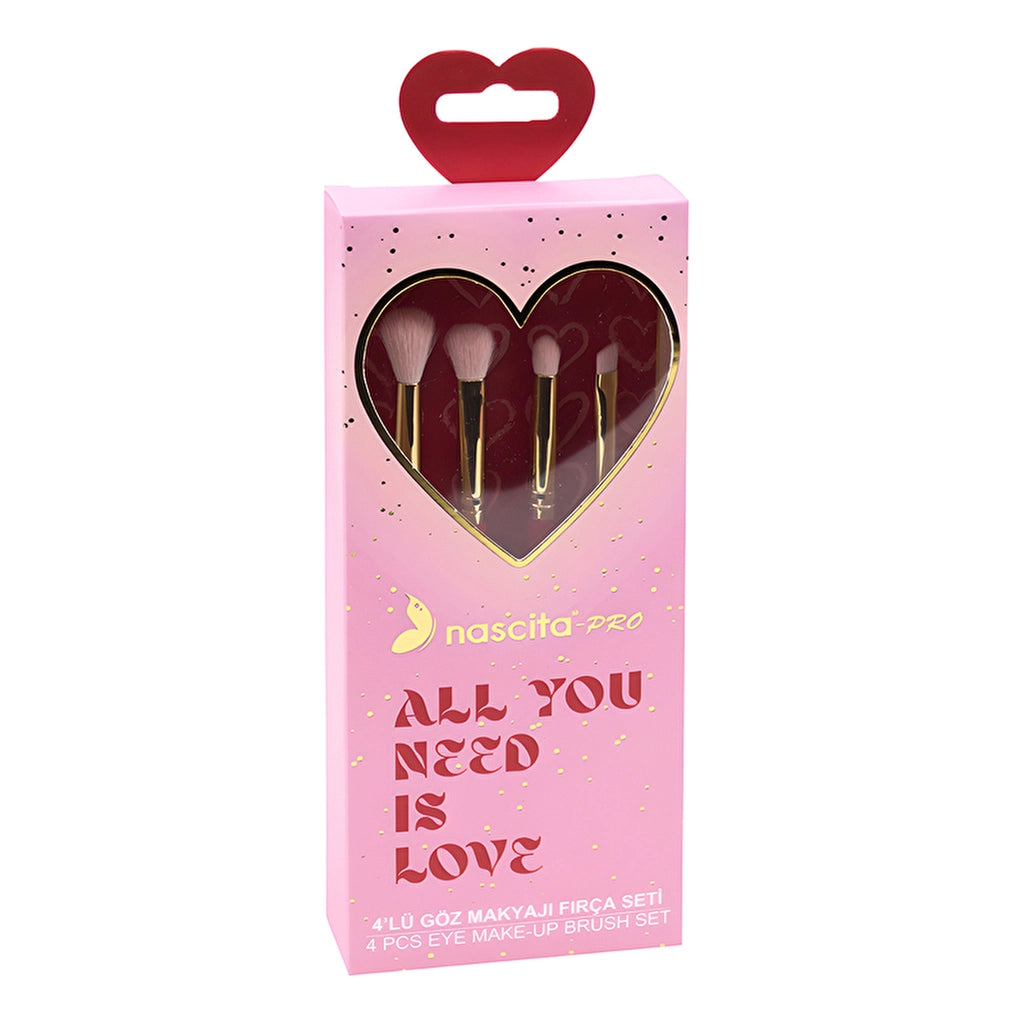 Nascita Love Series 4-Piece Eye Makeup Brush Set