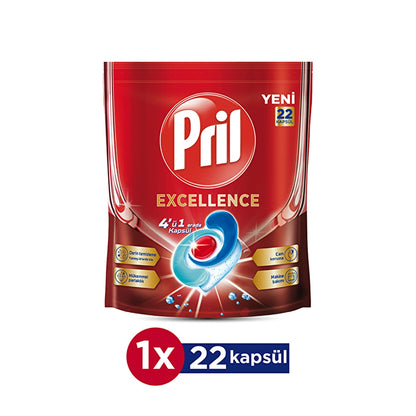 Pril Excellence Dishwasher Detergent Tablet 22 Capsules