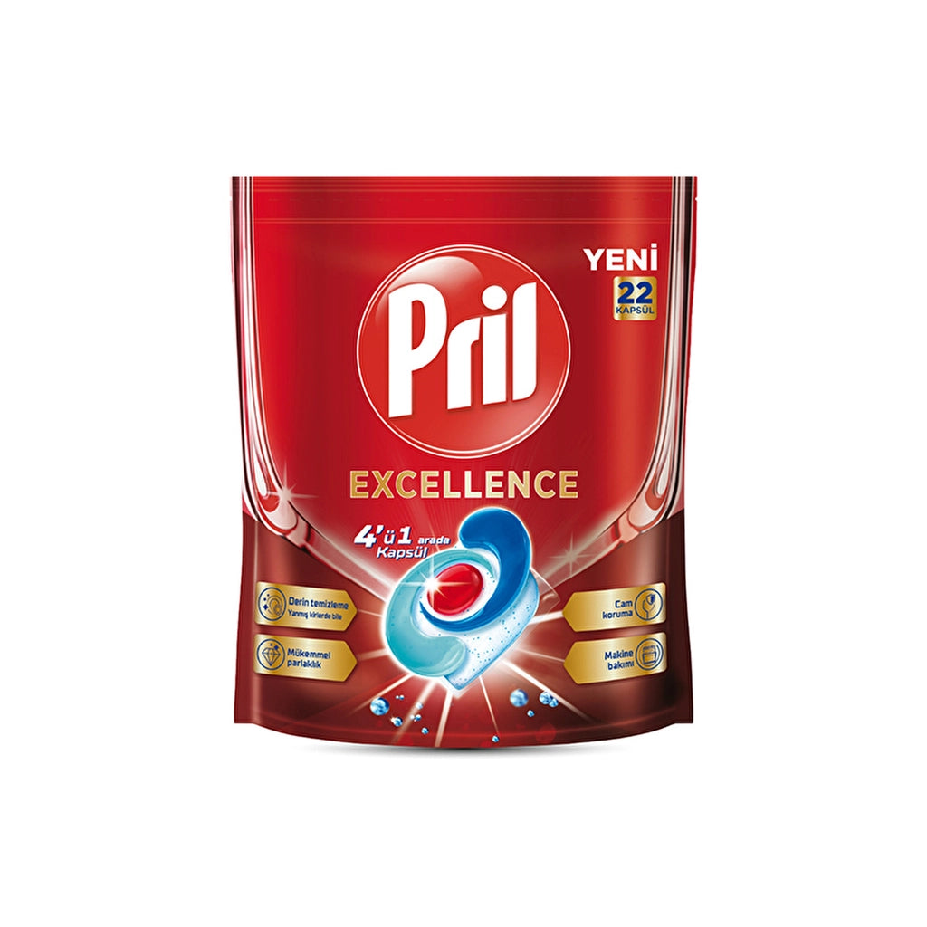 Pril Excellence Dishwasher Detergent Tablet 22 Capsules