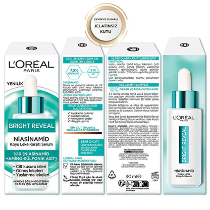 Loreal Paris Bright Reveal Anti-Dark Spot Serum Effective on Sun and Age Spots 30 ml