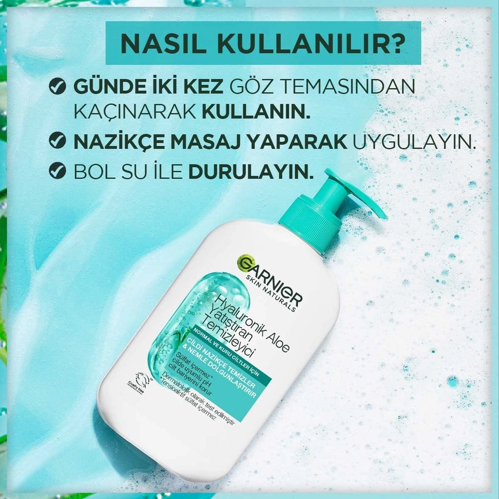 Garnier Hyaluronic Aloe Moisturizing and Soothing Cleanser 250 ml