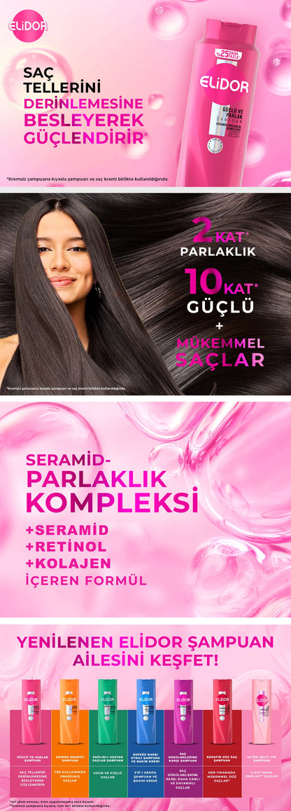 Elidor Superblend Shampoo Strong and Bright 500 ml