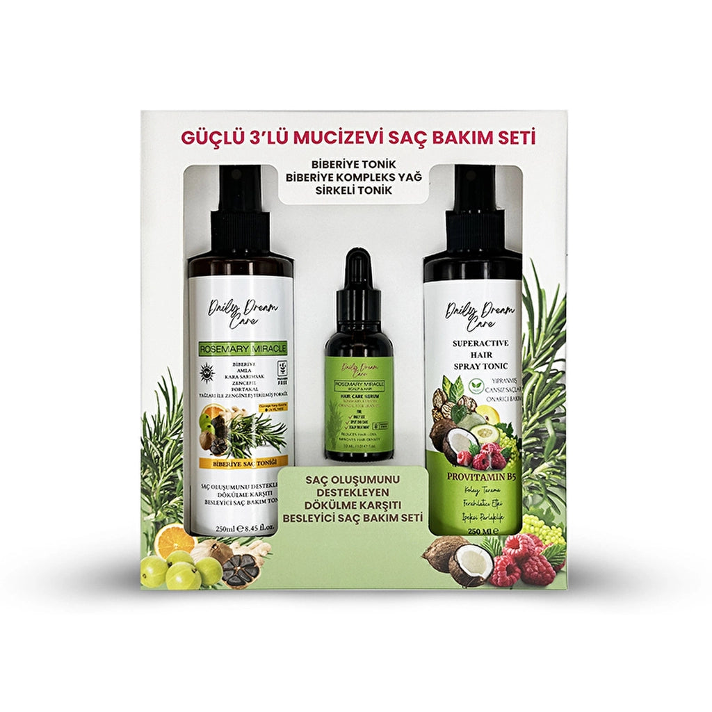 True Bee Daily Dream Care Rosemary Miracle Rosemary Care Set of 3 (Tonic + Serum)