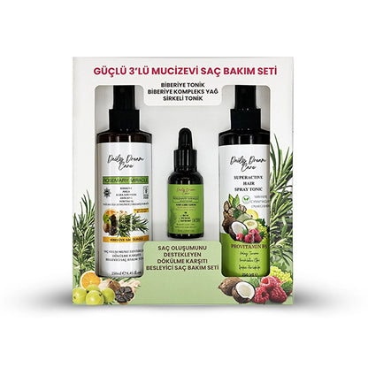 True Bee Daily Dream Care Rosemary Miracle Rosemary Care Set of 3 (Tonic + Serum)