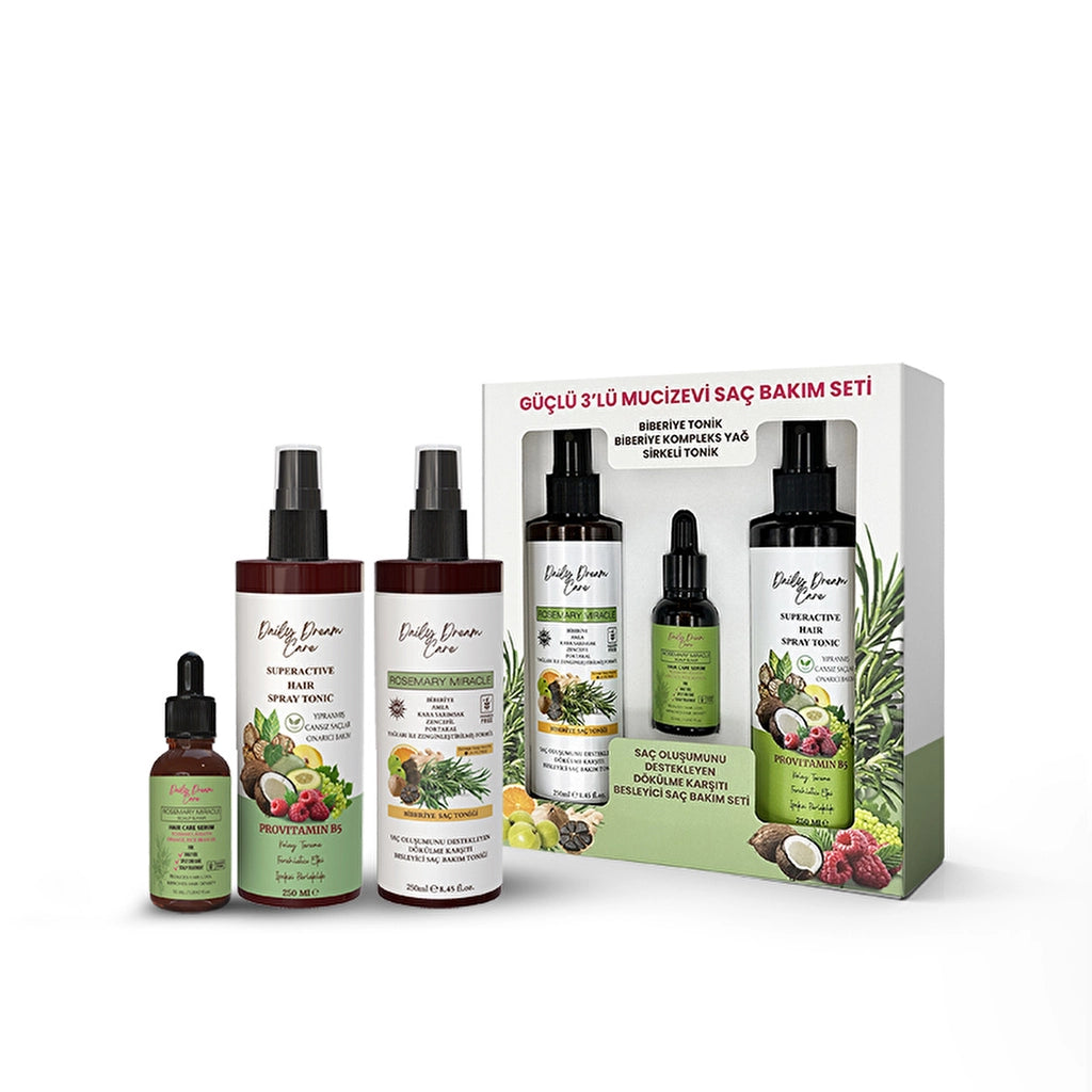 True Bee Daily Dream Care Rosemary Miracle Rosemary Care Set of 3 (Tonic + Serum)