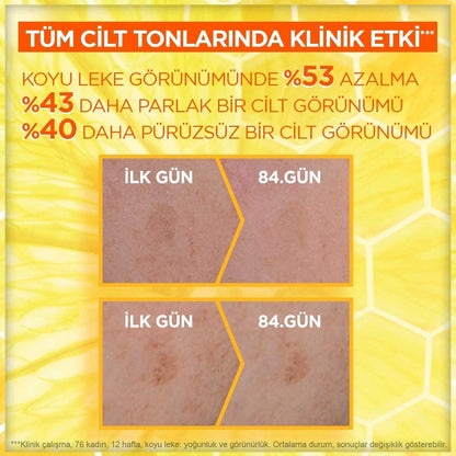 Garnier Vitamin C Bright Daily Sunscreen Fluid Face Cream Invisible Texture SPF50+ 40 ml