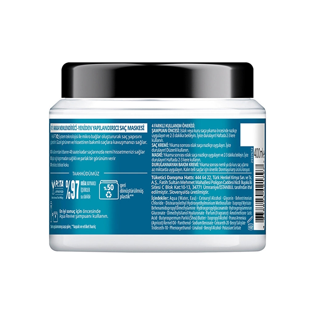 Gliss Aqua Revive 4 in 1 Moisturizing &amp; Reconstructing Care Mask 400 ml