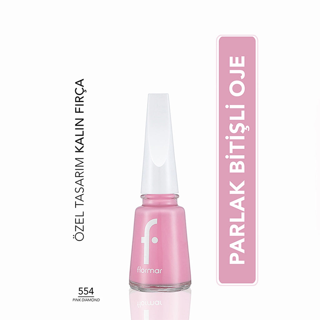 Flormar Nail Enamel Intensely Pigmented Nail Polish 310 Snow White