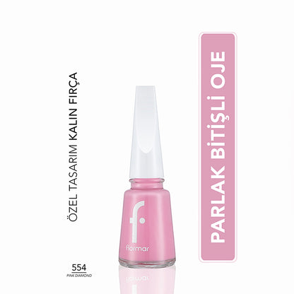 Flormar Nail Enamel Intensely Pigmented Nail Polish 310 Snow White