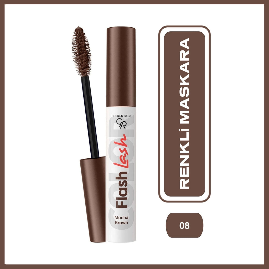 Golden Rose Flash Lash Mascara No:08 Mocha Brown