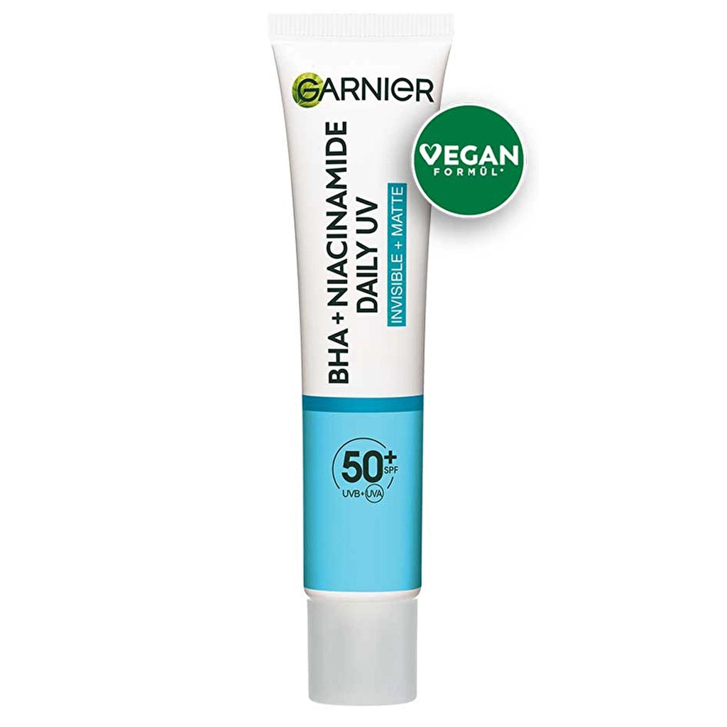 Garnier Pure and Clean BHA Niacinamide Daily Sunscreen Fluid Face Cream SPF50+ 40 ml