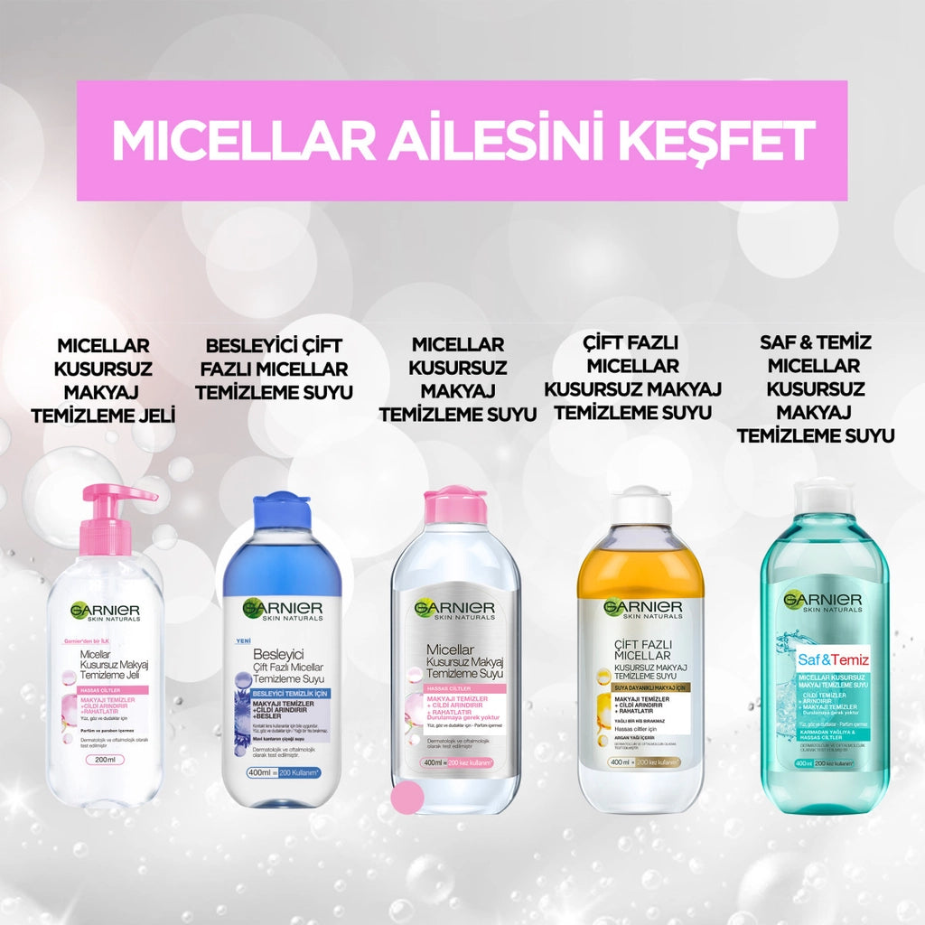 Garnier Nourishing Dual Phase Micellar Cleansing Water 400 ml