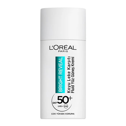 Loreal Paris Bright Reveal SPF 50+ Anti-Dark Spot Fluid Daily Face Sun Cream 50 ml