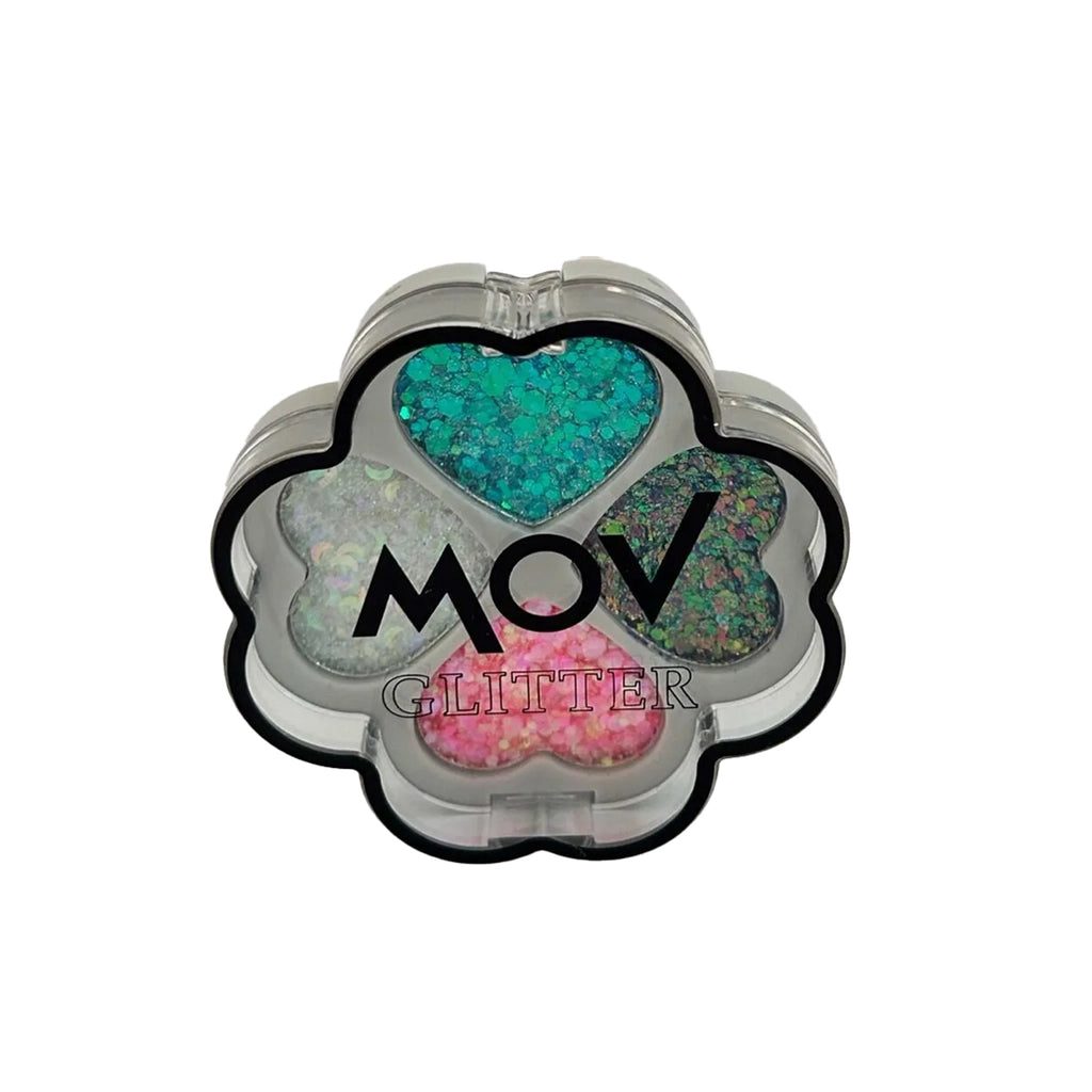 Mov Glitter Clover Eyeshadow Palette No: 3