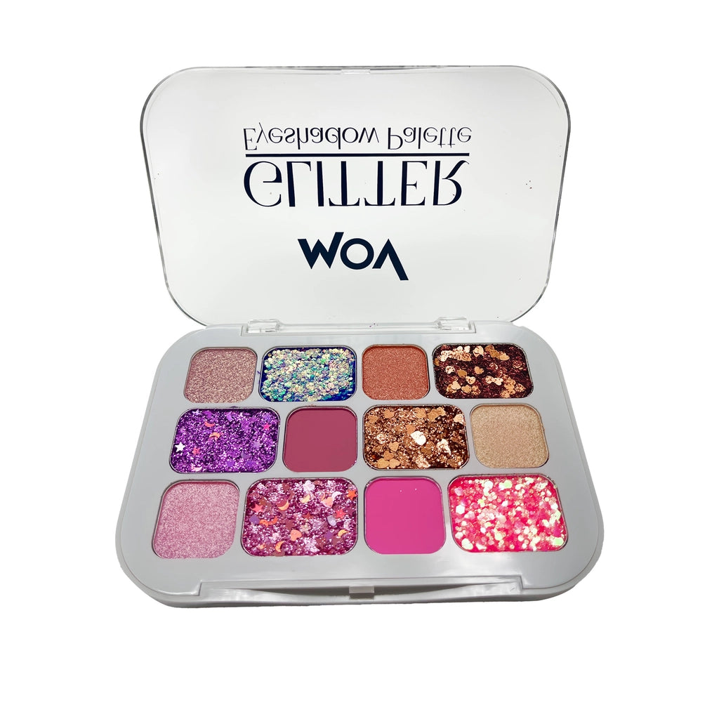 Mov Glitter 12-pack Eyeshadow Palette No: 03