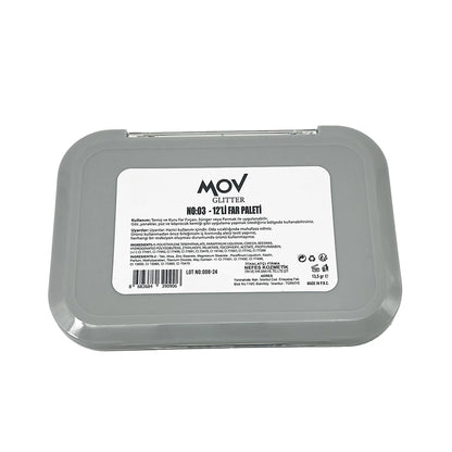 Mov Glitter 12-pack Eyeshadow Palette No: 03