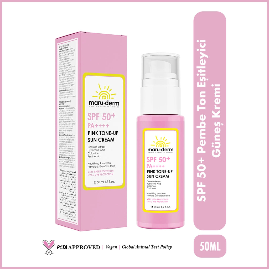 Maruderm 50+SPF Pink Tone Evening Facial Sun Cream 50 ml