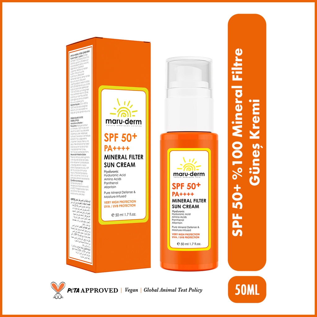 Maruderm 50+SPF 100% Mineral Filter Facial Sunscreen 50 ml